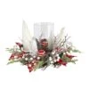 15" Christmas Lighted Forest Candle Holder Arrangement -Christmas Designers Store D479061S 1