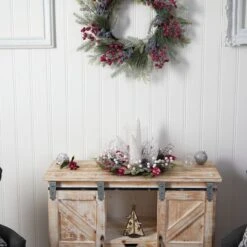 15" Christmas Lighted Forest Candle Holder Arrangement -Christmas Designers Store D479061S 6