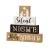 Glitzhome® 12" LED Lighted Nativity Block Word Sign -Christmas Designers Store D479430S 1