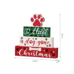 Glitzhome® 12" LED Lighted Pet Block Word Sign 15 Glitzhome® 12" LED Lighted Pet Block Word Sign -Christmas Designers Store D479431S 5