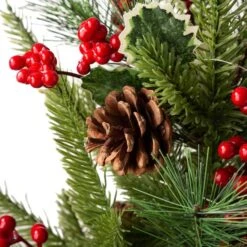 22" Pre-Lit Artificial Christmas Tree In Santa Belt Pot, Warm White LED Lights -Christmas Designers Store D479438S 7