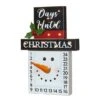 Glitzhome® 15" LED Christmas Snowman Countdown Décor 1 Glitzhome® 15" LED Christmas Snowman Countdown Décor -Christmas Designers Store D479443S 1