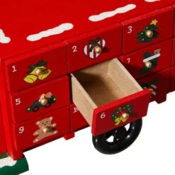 Glitzhome® 14.5" Christmas Truck Countdown Décor -Christmas Designers Store D479444S 7