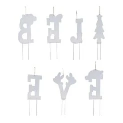 Glitzhome® 23" Metal Believe Yard Stake Set -Christmas Designers Store D479449S 8