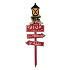 Glitzhome® 3.5ft. LED Christmas Yard Stake With Timer -Christmas Designers Store D479451S 1 1
