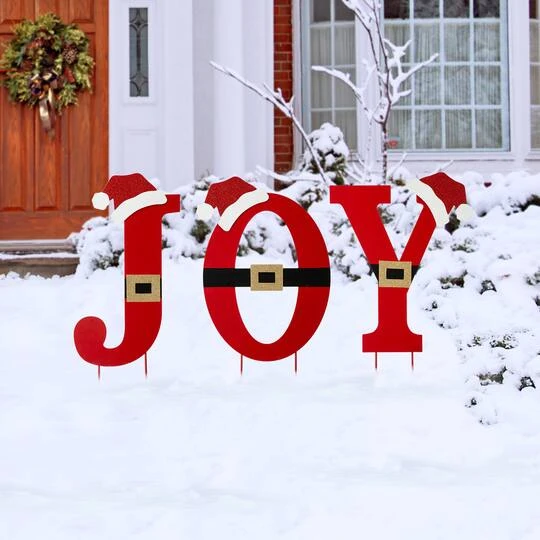 Glitzhome® 2.5ft. Metal Joy Yard Stake Set 5 Glitzhome® 2.5ft. Metal Joy Yard Stake Set - Image 3