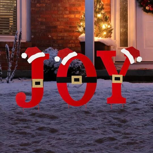 Glitzhome® 2.5ft. Metal Joy Yard Stake Set 6 Glitzhome® 2.5ft. Metal Joy Yard Stake Set - Image 4