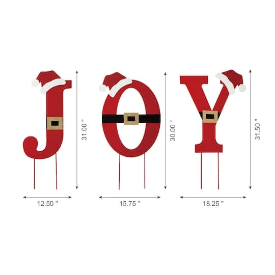 Glitzhome® 2.5ft. Metal Joy Yard Stake Set 8 Glitzhome® 2.5ft. Metal Joy Yard Stake Set - Image 6