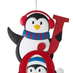Glitzhome® 3.5ft. Metal Joy Penguin Yard Stake Set -Christmas Designers Store D479454S 4