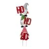 Glitzhome® 51" Metal Ho Ho Ho Gnome Yard Stake 2 Glitzhome® 51" Metal Ho Ho Ho Gnome Yard Stake -Christmas Designers Store D479457S 1