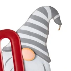 Glitzhome® 51" Metal Ho Ho Ho Gnome Yard Stake -Christmas Designers Store D479457S 6