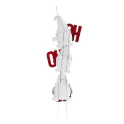Glitzhome® 51" Metal Ho Ho Ho Gnome Yard Stake -Christmas Designers Store D479457S 8