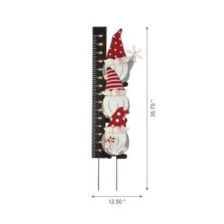 Glitzhome® 3ft. Lighted LED Gnome Snow Gauge Yard Stake -Christmas Designers Store D479458S 7