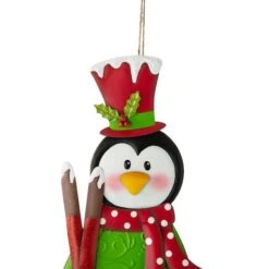 Glitzhome® 3.5ft. Metal Penguin Yard Stake -Christmas Designers Store D479460S 5
