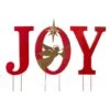 Glitzhome® 3.5ft. LED Metal Joy Angel Yard Stake Set With Timer -Christmas Designers Store D479461S 1