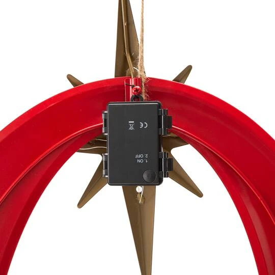 Glitzhome® 3.5ft. LED Metal Joy Angel Yard Stake Set With Timer 9 Glitzhome® 3.5ft. LED Metal Joy Angel Yard Stake Set With Timer - Image 7