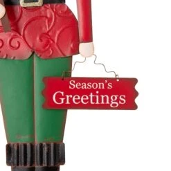 Glitzhome® 3ft. Metal Nutcracker Yard Stake 16 Glitzhome® 3ft. Metal Nutcracker Yard Stake -Christmas Designers Store D479462S 5