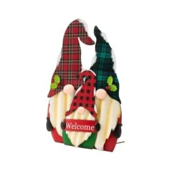 Glitzhome® 3ft. Metal Gnome Family Yard Stake 15 Glitzhome® 3ft. Metal Gnome Family Yard Stake -Christmas Designers Store D479463S 4