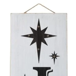 Glitzhome® 42" Lighted Wooden Nativity Porch Sign With Timer -Christmas Designers Store D479467S 7