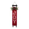Glitzhome® 40" Lighted Wooden Sleigh JOY Porch Sign With Timer -Christmas Designers Store D479468S 1