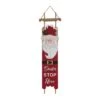Glitzhome® 42" Wooden Sleigh Santa Porch Sign