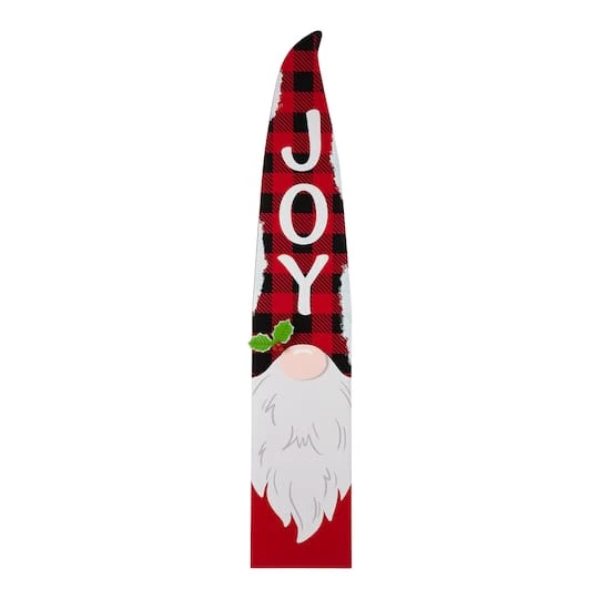 Glitzhome® 42" Christmas Gnome Wooden Porch Sign 3 Glitzhome® 42" Christmas Gnome Wooden Porch Sign