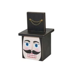 Glitzhome® 36" Wooden Block Nutcracker Porch Décor -Christmas Designers Store D479475S 7