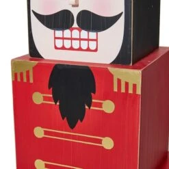 Glitzhome® 36" Wooden Block Nutcracker Porch Décor -Christmas Designers Store D479475S 8