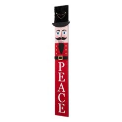 Glitzhome® 42" Nutcracker Wooden Porch Sign 15 Glitzhome® 42" Nutcracker Wooden Porch Sign -Christmas Designers Store D479478S 4