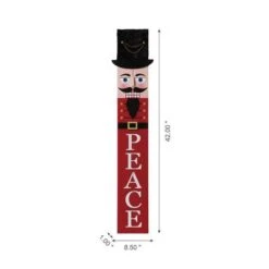 Glitzhome® 42" Nutcracker Wooden Porch Sign 18 Glitzhome® 42" Nutcracker Wooden Porch Sign -Christmas Designers Store D479478S 7