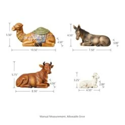 Glitzhome® 16" Oversized Nativity Figurine Set -Christmas Designers Store D479480S 7