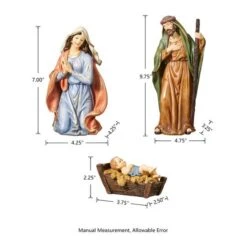 Glitzhome® 10" Nativity Figurine Set -Christmas Designers Store D479482S 6