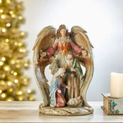 Glitzhome® 11" Nativity Décor 14 Glitzhome® 11" Nativity Décor -Christmas Designers Store D479483S 3
