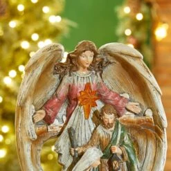 Glitzhome® 11" Nativity Décor 15 Glitzhome® 11" Nativity Décor -Christmas Designers Store D479483S 4