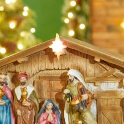 Glitzhome® 9" Nativity Décor -Christmas Designers Store D479485S 5