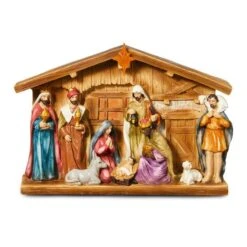 Glitzhome® 9" Nativity Décor -Christmas Designers Store D479485S 6
