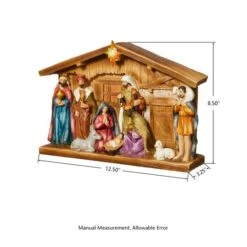 Glitzhome® 9" Nativity Décor -Christmas Designers Store D479485S 7