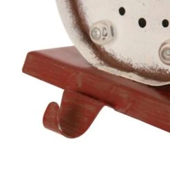 Glitzhome® 7" Marquee LED Snowman Head & Tree Stocking Holder Set -Christmas Designers Store D479486S 5