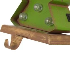 Glitzhome® 7" Marquee LED Snowman Head & Tree Stocking Holder Set -Christmas Designers Store D479486S 6