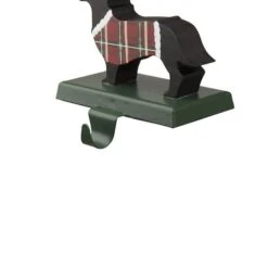Glitzhome® 6" Wooden & Metal Dachshund Stocking Holder -Christmas Designers Store D479492S 4