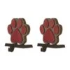 Glitzhome® Paw Print Christmas Stocking Holder Set 2 Glitzhome® Paw Print Christmas Stocking Holder Set -Christmas Designers Store D479511S 1