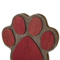 Glitzhome® Paw Print Christmas Stocking Holder Set -Christmas Designers Store D479511S 7