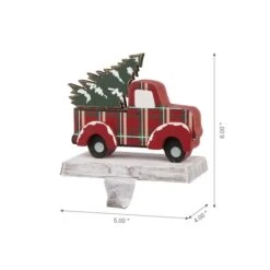 Glitzhome® Red Truck Stocking Holder Set -Christmas Designers Store D479513S 5