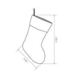 Glitzhome® 21" Merry Christmas Dachshund Stocking, Set Of 2 19 Glitzhome® 21" Merry Christmas Dachshund Stocking, Set Of 2 -Christmas Designers Store D479584S 8