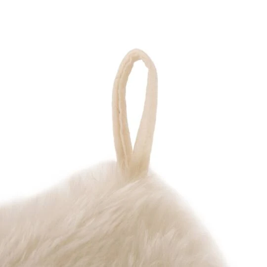 Glitzhome® 21" White Plush Stockings, 2ct. 9 Glitzhome® 21" White Plush Stockings, 2ct. - Image 7