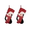 Glitzhome® 19" 3D Penguin Hooked Stockings, 2ct. -Christmas Designers Store D479608S 1