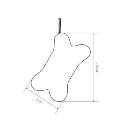 Glitzhome® 12.5" Bone Shape Hooked Stockings, 2ct. -Christmas Designers Store D479611S 8