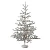 Northlight 3ft. Pre-Lit Flocked Alpine Twig Artificial Christmas Tree, White Lights -Christmas Designers Store D489952S 1