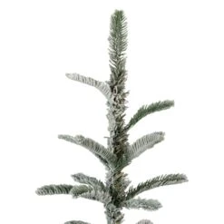 Northlight 6.5ft Unlit Slim Flocked Noble Fir Artificial Christmas Tree 17 Northlight 6.5ft Unlit Slim Flocked Noble Fir Artificial Christmas Tree -Christmas Designers Store D489956S 14