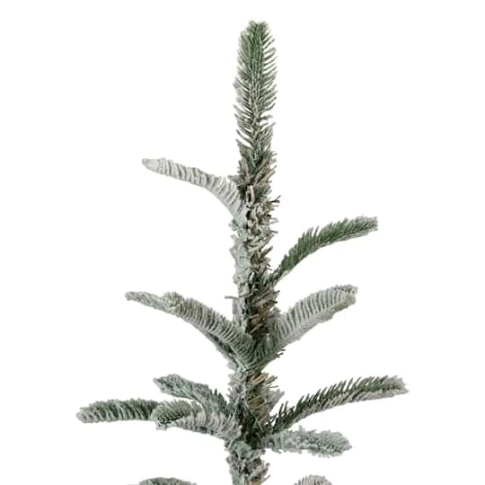 Northlight 6.5ft Unlit Slim Flocked Noble Fir Artificial Christmas Tree 9 Northlight 6.5ft Unlit Slim Flocked Noble Fir Artificial Christmas Tree - Image 7